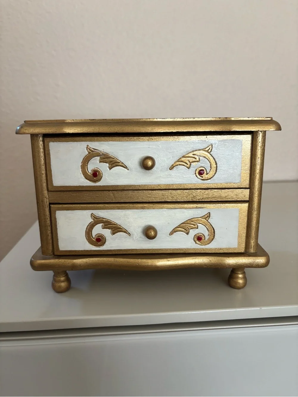 1960s Florentine Style Jewelry Box